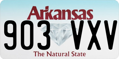 AR license plate 903VXV