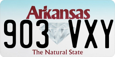 AR license plate 903VXY