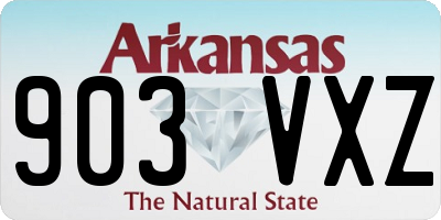 AR license plate 903VXZ