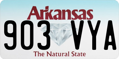 AR license plate 903VYA