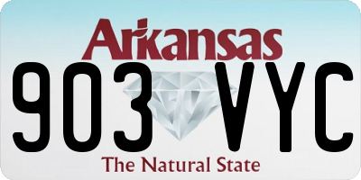 AR license plate 903VYC