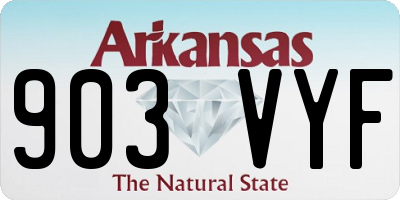 AR license plate 903VYF