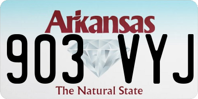 AR license plate 903VYJ