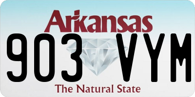 AR license plate 903VYM