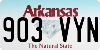 AR license plate 903VYN