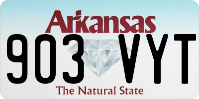 AR license plate 903VYT