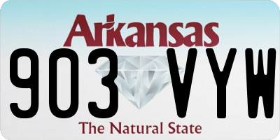 AR license plate 903VYW