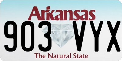 AR license plate 903VYX