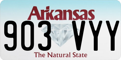AR license plate 903VYY
