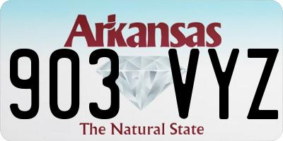 AR license plate 903VYZ