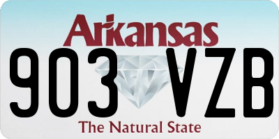 AR license plate 903VZB
