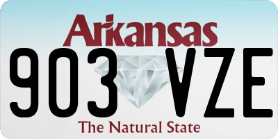 AR license plate 903VZE