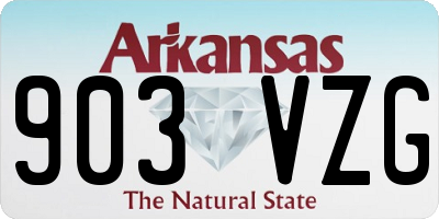 AR license plate 903VZG