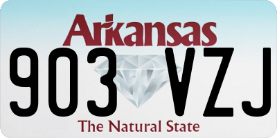 AR license plate 903VZJ