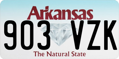 AR license plate 903VZK