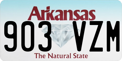 AR license plate 903VZM