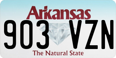 AR license plate 903VZN