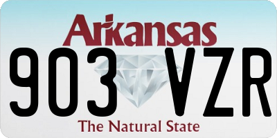 AR license plate 903VZR