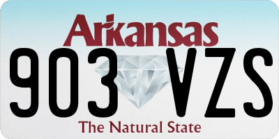 AR license plate 903VZS