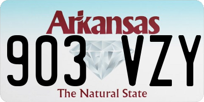 AR license plate 903VZY