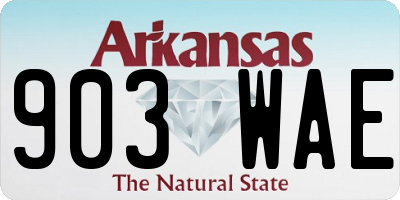 AR license plate 903WAE