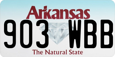 AR license plate 903WBB