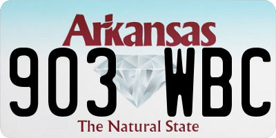 AR license plate 903WBC