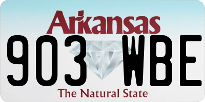 AR license plate 903WBE