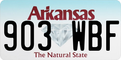 AR license plate 903WBF