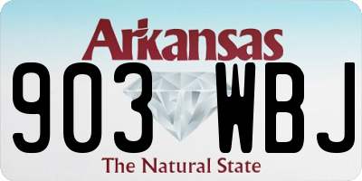 AR license plate 903WBJ