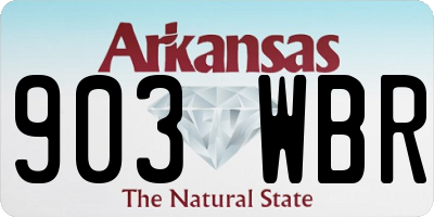AR license plate 903WBR