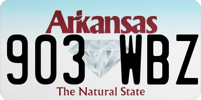 AR license plate 903WBZ