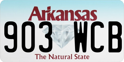 AR license plate 903WCB