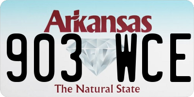 AR license plate 903WCE