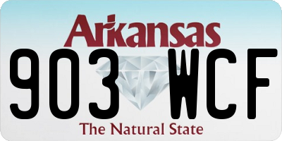 AR license plate 903WCF