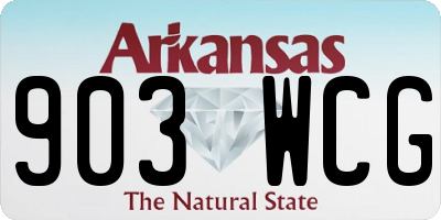 AR license plate 903WCG