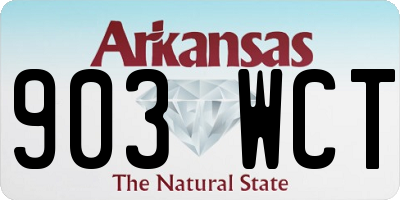 AR license plate 903WCT