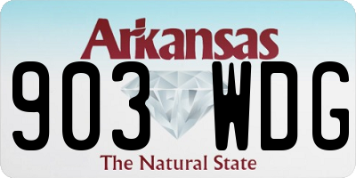 AR license plate 903WDG