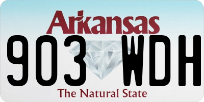 AR license plate 903WDH