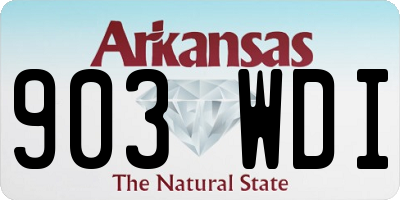 AR license plate 903WDI