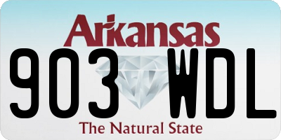 AR license plate 903WDL