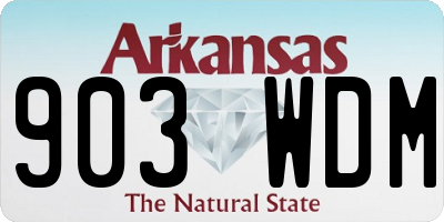 AR license plate 903WDM
