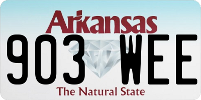 AR license plate 903WEE