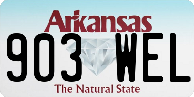 AR license plate 903WEL