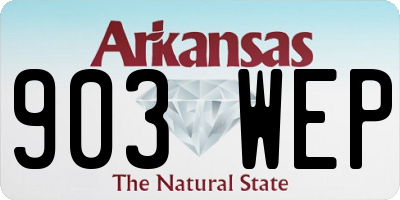 AR license plate 903WEP