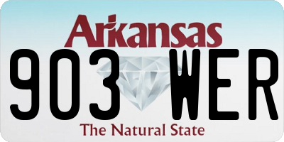 AR license plate 903WER