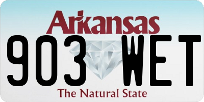 AR license plate 903WET