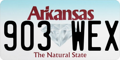 AR license plate 903WEX