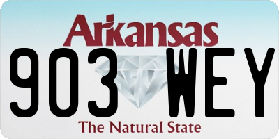AR license plate 903WEY