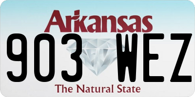 AR license plate 903WEZ